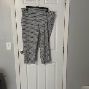 George 2X -18w-20W Black and White Diamond Pattern